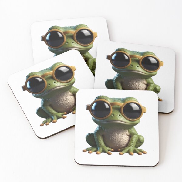 Item preview, Cool Kawaii Frog 3D designed and sold by MiniPrintMagic.