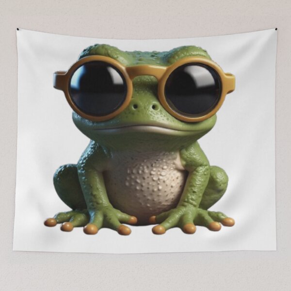 Item preview, Cool Kawaii Frog 3D designed and sold by MiniPrintMagic.