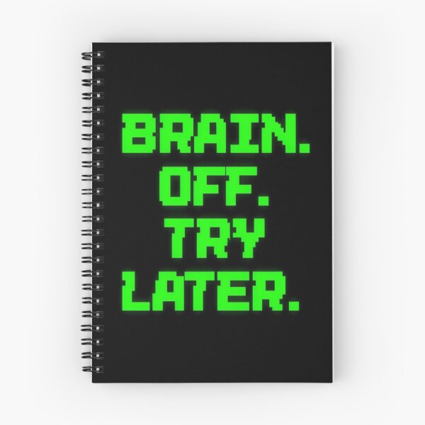 Item preview, Retro Pixel “Brain Off Try Later” Funny Error Message Design for Mental Breaks & Digital Detox designed and sold by Bright Nest Studio.
