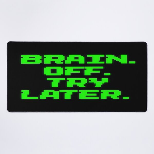 Item preview, Retro Pixel “Brain Off Try Later” Funny Error Message Design for Mental Breaks & Digital Detox designed and sold by Bright Nest Studio.