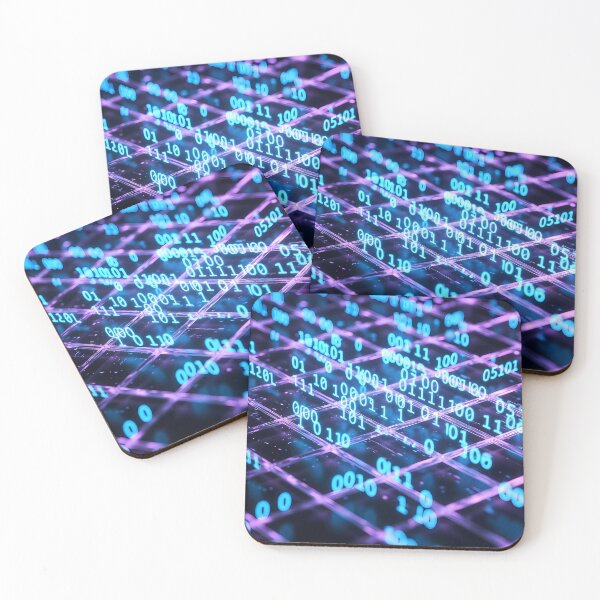 Item preview, Futuristic Glowing Blue Digital Numbers Grid Pattern (image size 7840x11680) designed and sold by Digital-Davinci.