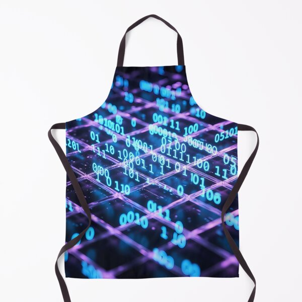 Item preview, Futuristic Glowing Blue Digital Numbers Grid Pattern (image size 7840x11680) designed and sold by Digital-Davinci.