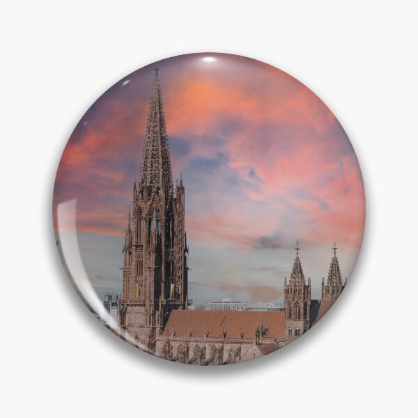 Item preview, Freiburg Minster at sunset designed and sold by Mauswohn.