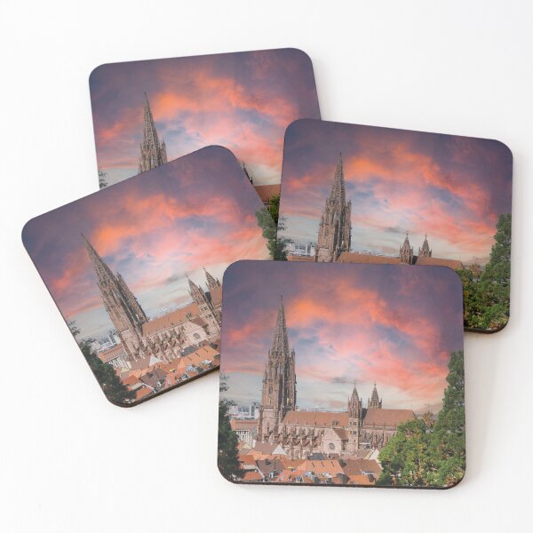 Item preview, Freiburg Minster at sunset designed and sold by Mauswohn.