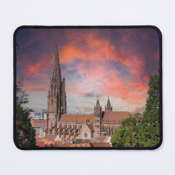 Item preview, Freiburg Minster at sunset designed and sold by Mauswohn.