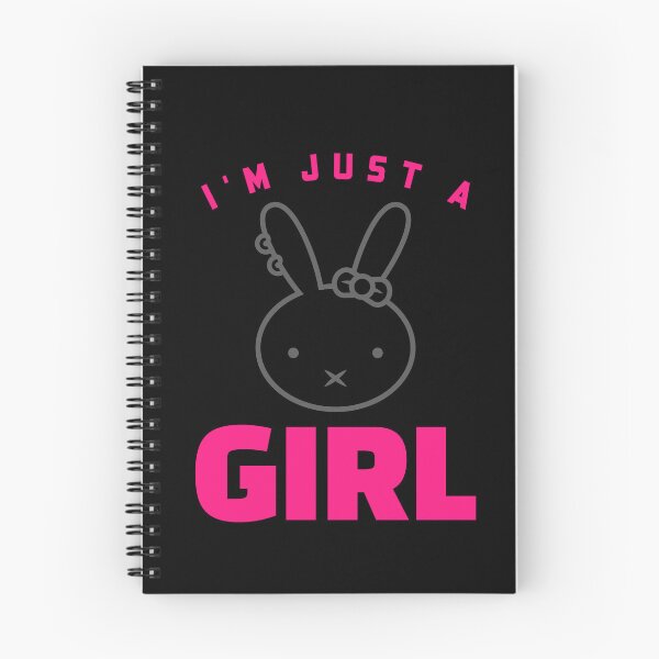 Item preview, I'm Just a Girl Kawaii Bunny Pink Aesthetic Girly Design designed and sold by FusionTeeDesign.