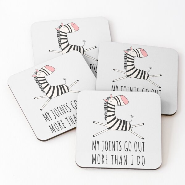 Item preview, EDS Awareness Zebra – My Joints Go Out More Than I Do designed and sold by Designs by Jesabee.