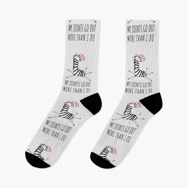 Item preview, EDS Awareness Zebra – My Joints Go Out More Than I Do designed and sold by Jesabee Designs.