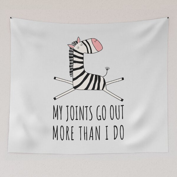 Item preview, EDS Awareness Zebra – My Joints Go Out More Than I Do designed and sold by Designs by Jesabee.