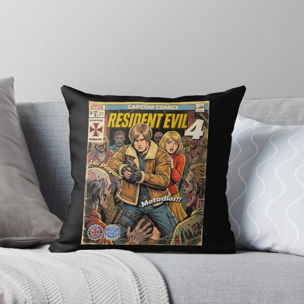 Item preview, Resident Evil 4  Leon and Ashley Comic Retro Gaming Art  designed and sold by Back2Collage.