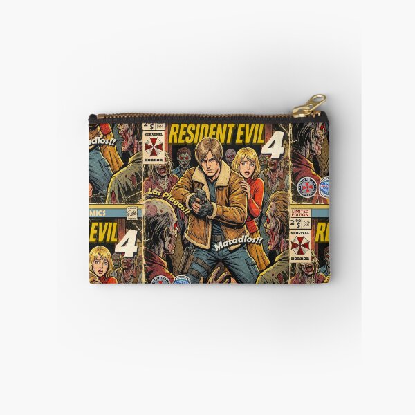 Item preview, Resident Evil 4  Leon and Ashley Comic Retro Gaming Art  designed and sold by Back2Collage.