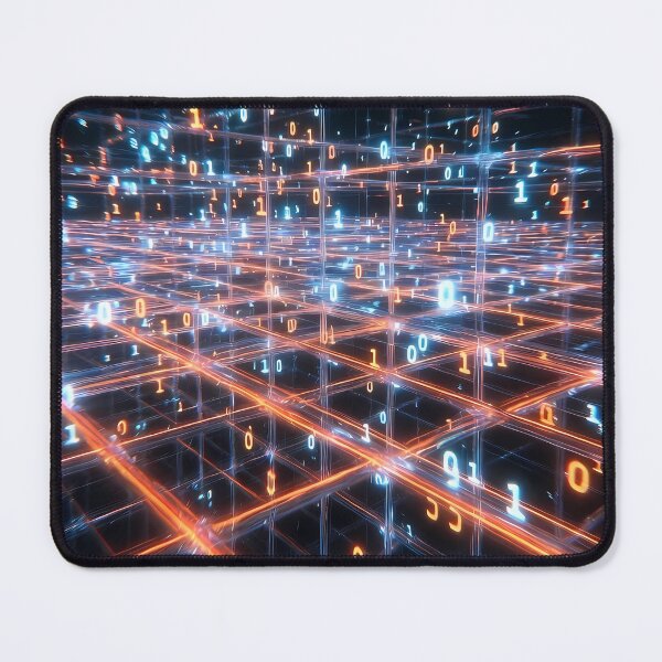 Item preview, Futuristic Digital Glowing Orange  Grid Pattern (image size 7840x11680) designed and sold by Digital-Davinci.