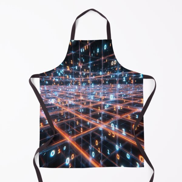 Item preview, Futuristic Digital Glowing Orange Grid Pattern (image size 7840x11680) designed and sold by Digital-Davinci.