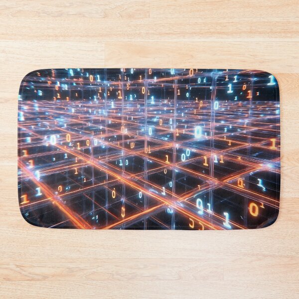 Item preview, Futuristic Digital Glowing Orange  Grid Pattern (image size 7840x11680) designed and sold by Digital-Davinci.