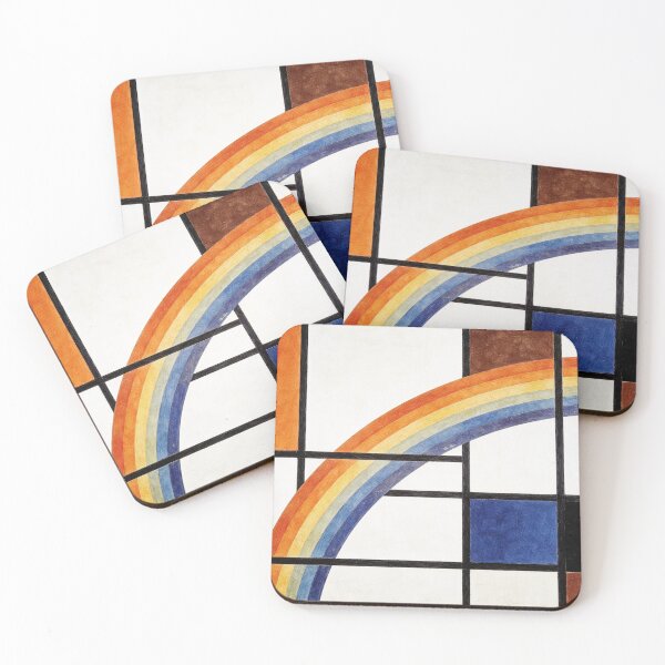 Artikelvorschau, Modernes geometrisches Regenbogengitter - Abstrakte De Stijl-Kunst entworfen und verkauft von Hen-C-Art.
