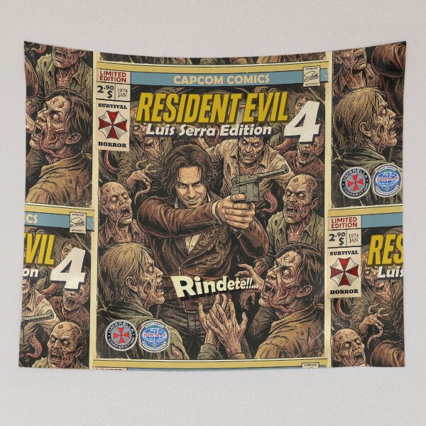 Item preview, Resident Evil 4 Luis Serra Comic Retro Gaming Art  designed and sold by Back2Collage.