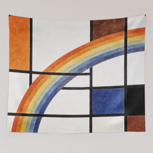 Item preview, Cuadrícula geométrica moderna del arco iris - Arte abstracto de Stijl designed and sold by Hen-C-Art.