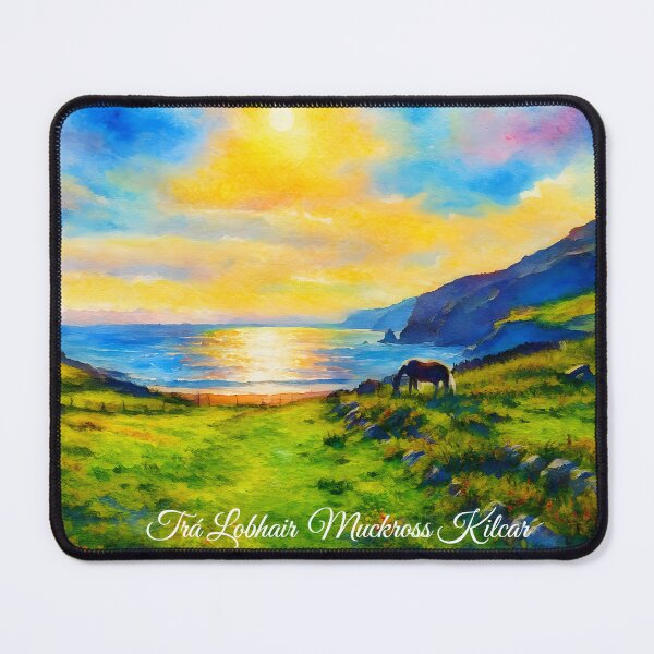 Item preview, Trá Lobhair beach area watercolor Muckross Kilcar Co Donegal designed and sold by OliDesigns.