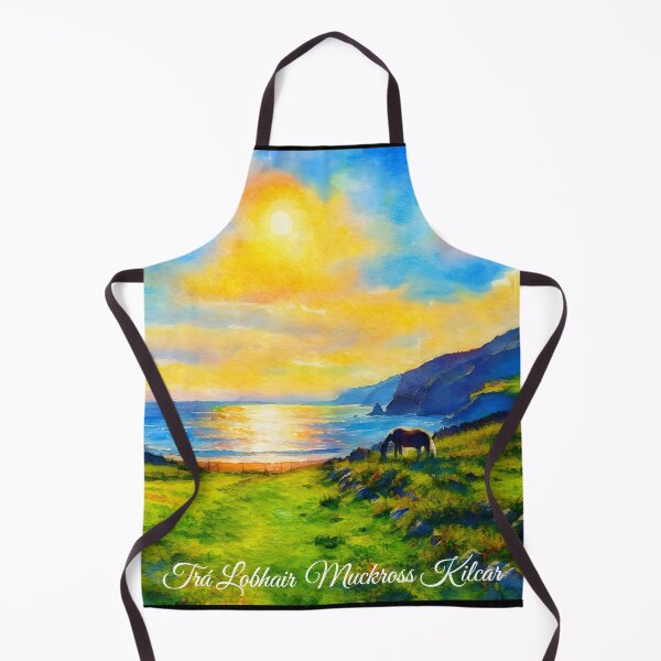 Item preview, Trá Lobhair beach area watercolor Muckross Kilcar Co Donegal designed and sold by OliDesigns.