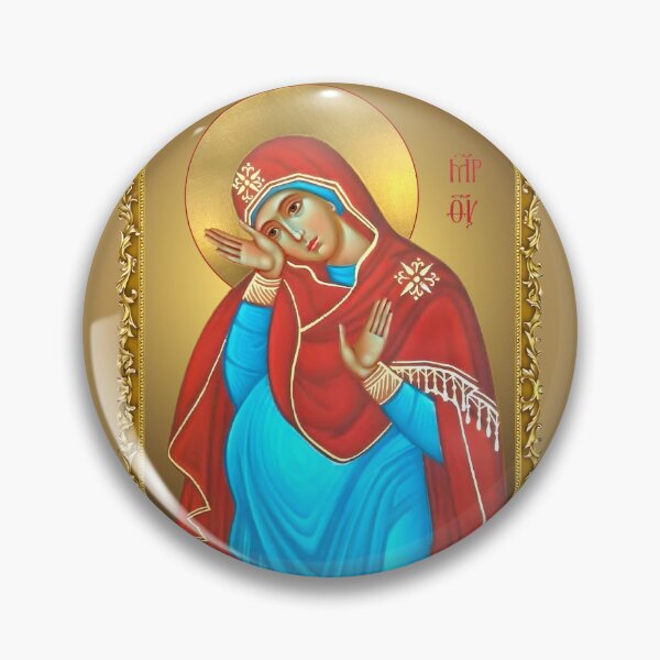 Item preview, Icon "The Pregnant Mother of God" или "The Pregnant Theotokos" designed and sold by orthodox-icon.
