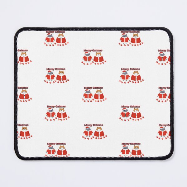 Item preview, Merry Catmas - Festive Holiday Art for Cat Lovers designed and sold by QuirkieCrafts.