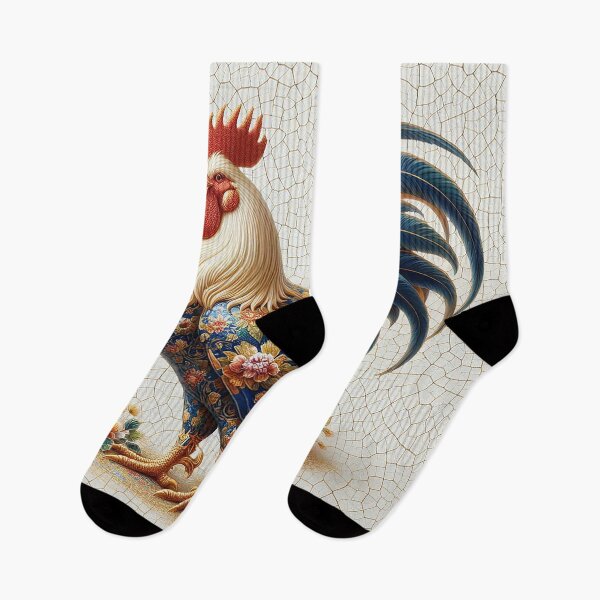 Item preview, Rooster and Cracked Ceramics  designed and sold by Vanich-Panich.