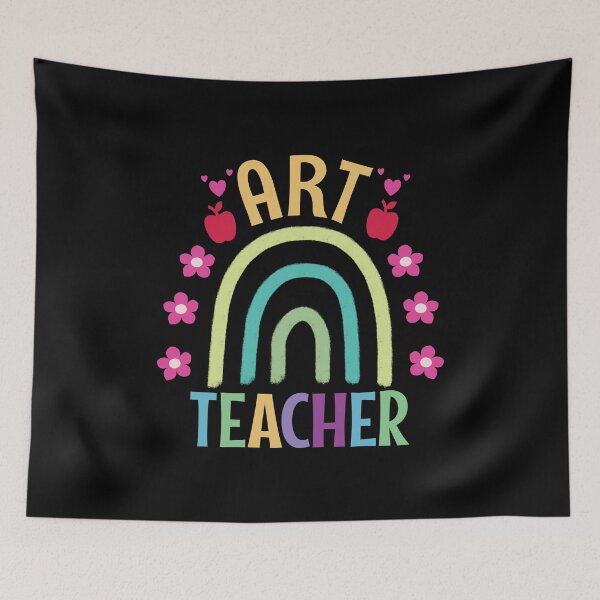 Item preview, Art teacher colorful text designed and sold by Think4Prints.