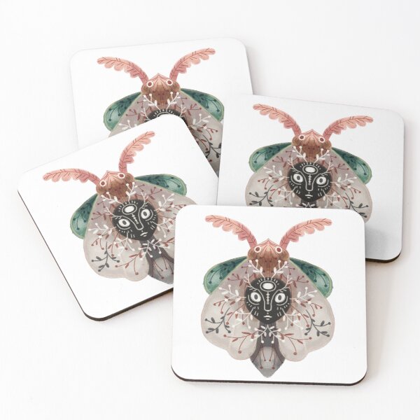 Item preview, Moth mask, folkloric moth, symbolic animals and totems designed and sold by Dormitria.