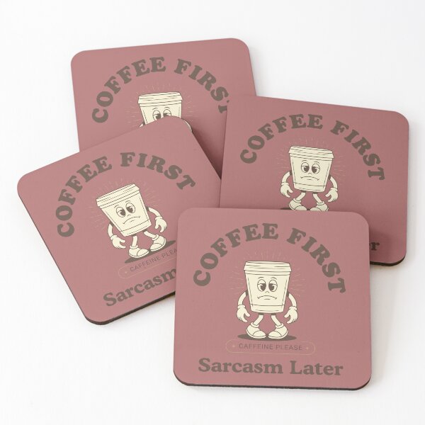 Item preview, Coffee First Sarcastic Shirt for Coffee Lovers designed and sold by ChameraDesign.