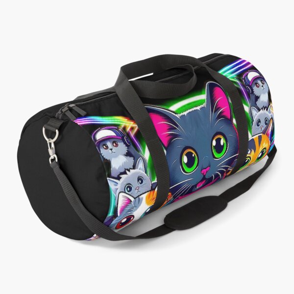 Item preview, Neon Gamer Cats Cut-Out designed and sold by IsotonicLunarCat.
