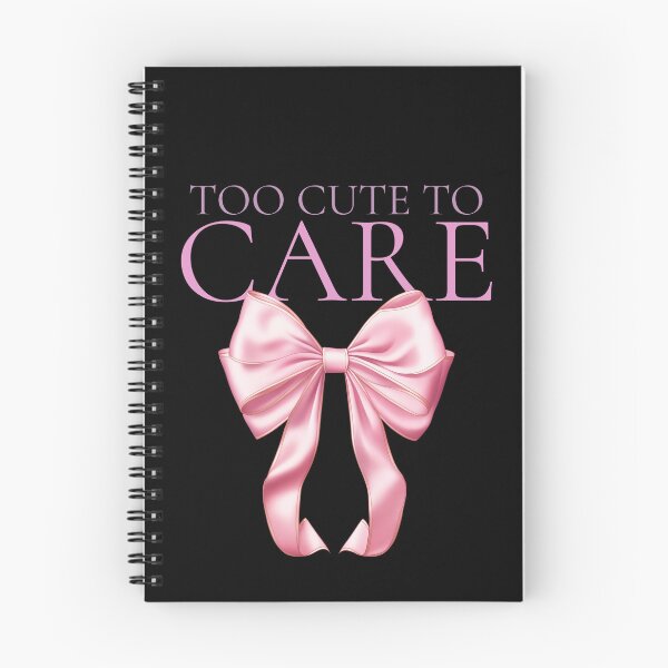 Item preview, Too Cute to Care Coquette Pink Bow Aesthetic Girly Design designed and sold by FusionTeeDesign.