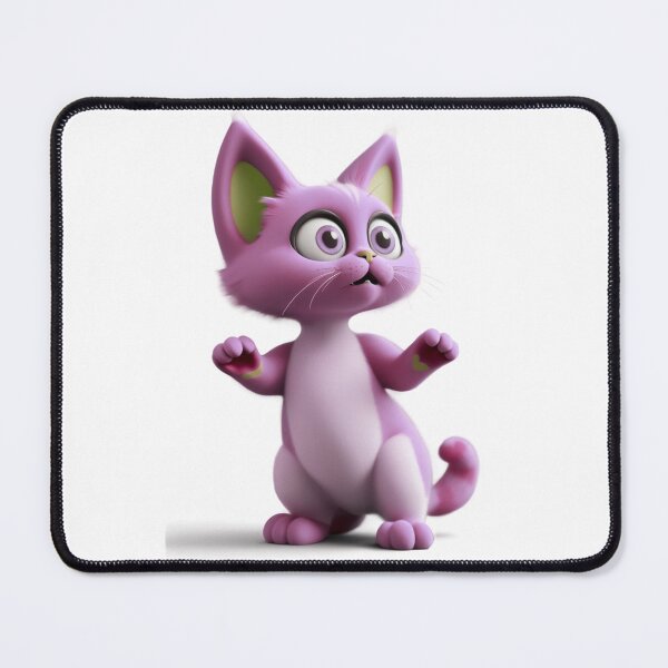 Item preview, Cartoon Pink Cat in Surprise designed and sold by DavidePoggio.