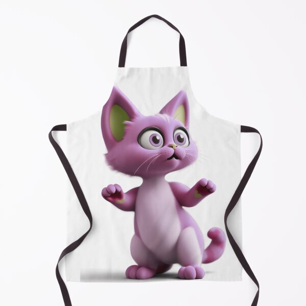 Item preview, Cartoon Pink Cat in Surprise designed and sold by DavidePoggio.