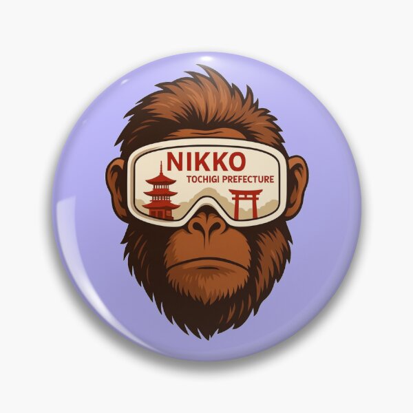 Item preview, Nikko Japan Ape Art – Tochigi Prefecture Temple Monkey Illustration designed and sold by Myōhō Print Co..