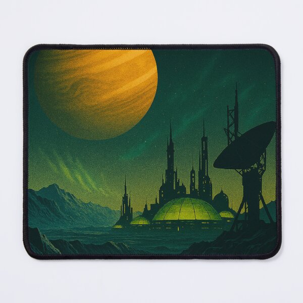 Item preview, Vacation on Ganymede – Retro Sci-Fi Poster for The Expanse Fans designed and sold by VoglR.