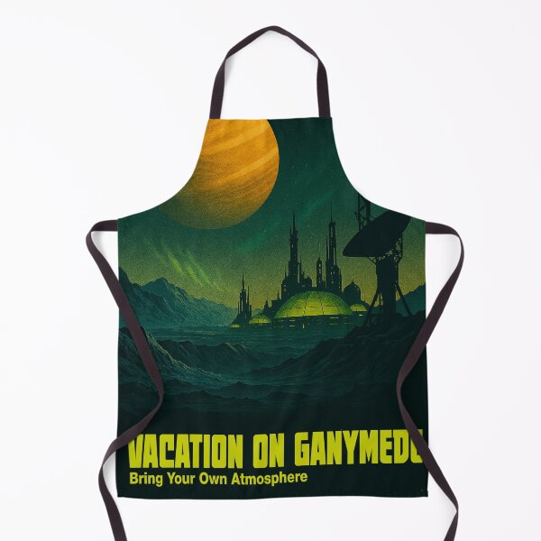 Item preview, Vacation on Ganymede – Retro Sci-Fi Poster for The Expanse Fans designed and sold by VoglR.