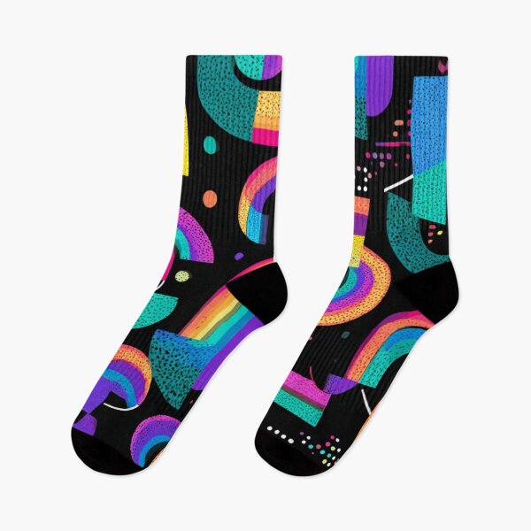 Artikelvorschau, Neo-Memphis Geometrisches Regenbogenmuster entworfen und verkauft von ikidyounot.