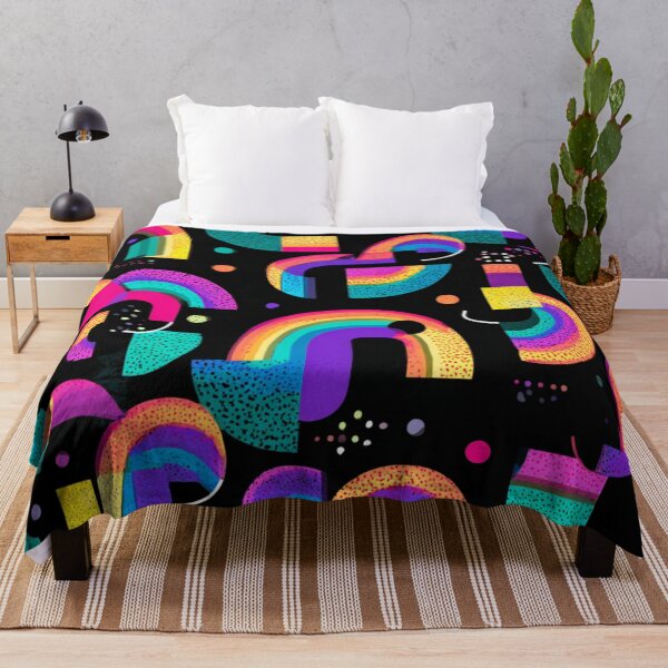 Artikelvorschau, Neo-Memphis Geometrisches Regenbogenmuster entworfen und verkauft von ikidyounot.