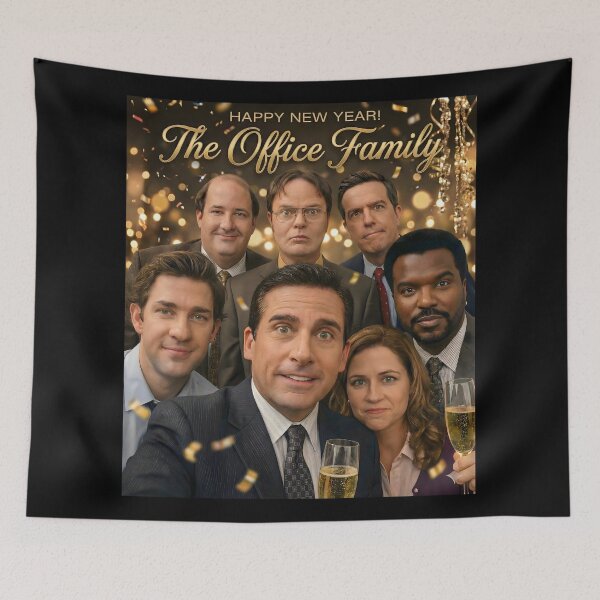 Item preview, Office Work Family Celebration – New Year Office Comedy Art designed and sold by Artistic canvas store.