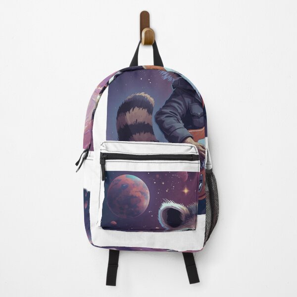Item preview, Cosmic Raccoon Rocking the Galaxy – Space Guitar Astronaut Art designed and sold by Fouziaart08.