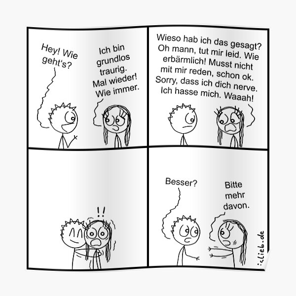 Wie Gehts islieb Comic Poster