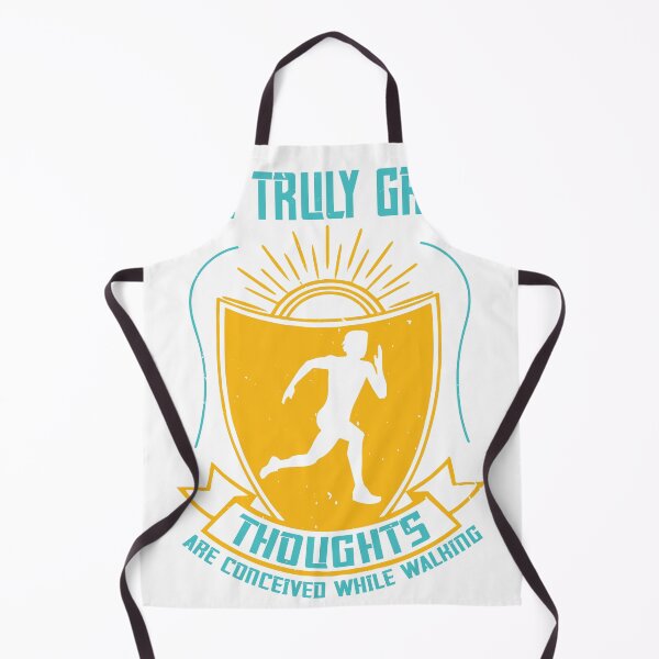Item preview, All Truly Great Thoughts Are Conceived While Walking – Retro Badge designed and sold by DavidMay.