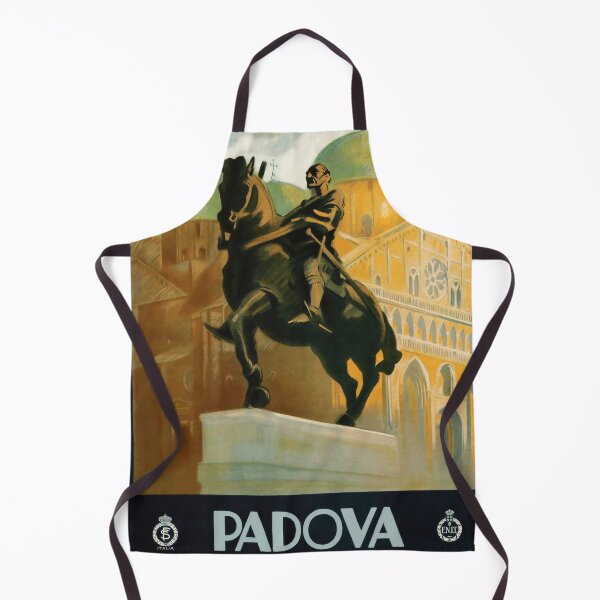 Item preview, Vintage Padova Travel Poster | Equestrian Statue Art | Italian Renaissance Masterpiece | Historic Basilica & Culture designed and sold by artofuniverse.