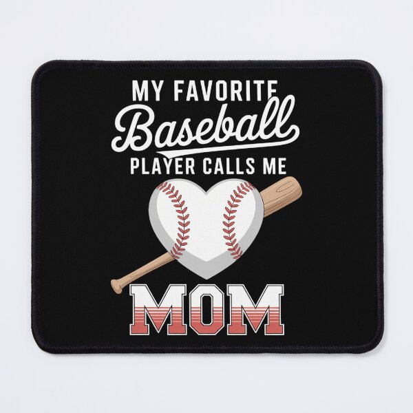Item preview, My Favorite Baseball Player Calls Me Mom Heart Baseball designed and sold by KarstenNoanra.