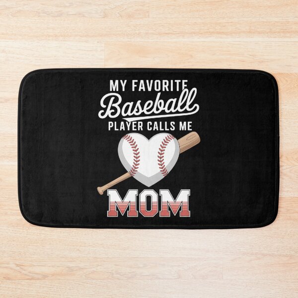 Item preview, My Favorite Baseball Player Calls Me Mom Heart Baseball designed and sold by KarstenNoanra.