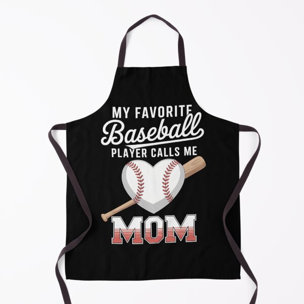 Item preview, My Favorite Baseball Player Calls Me Mom Heart Baseball designed and sold by KarstenNoanra.