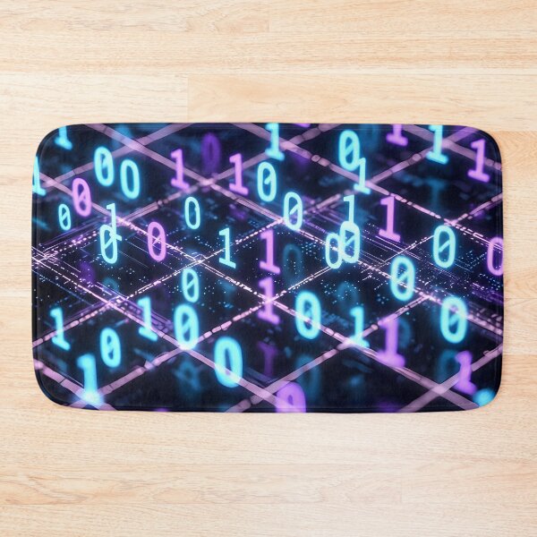 Item preview, Futuristic Glowing Magenta & Blue Grid Pattern (image size 7840x11680) designed and sold by Digital-Davinci.