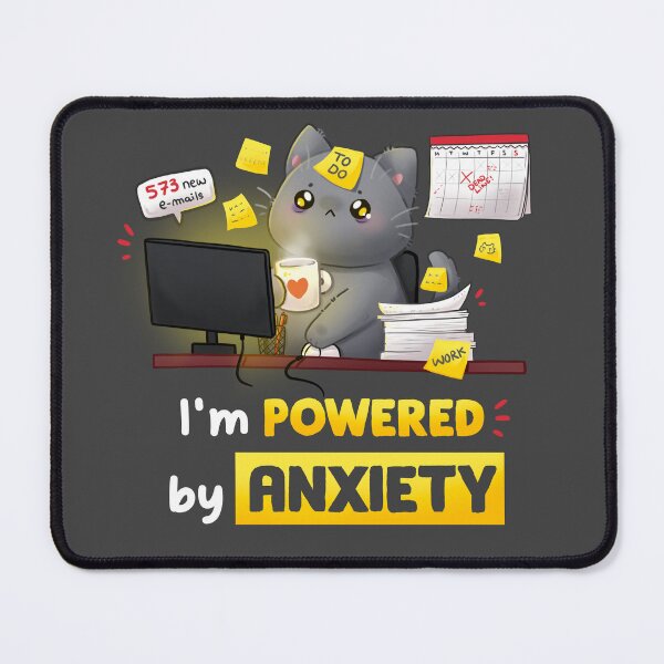 Item preview, I'm powered by anxiety designed and sold by linkitty.