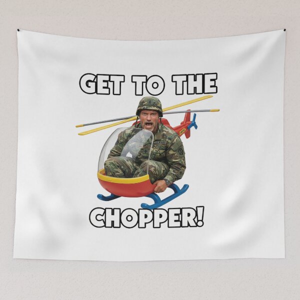Item preview, Get to the Chopper, Action Hero, Military, Tiny Helicopter, funnyfits70, Humor, Funny, retro, vintages, funny quotes, animal humor, designed and sold by FunnyFits70.