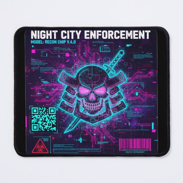 Item preview, Cyberpunk - Night city Enforcement - Recon Chip designed and sold by clubtee.